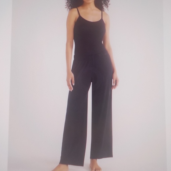 Joyspun Pants - Black Rib Exercise/Sleep Pants